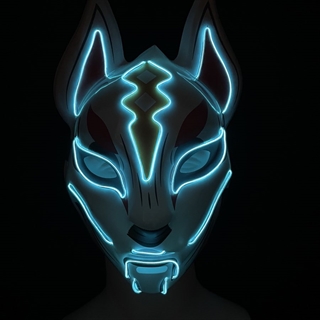 Fortnite drift LED maske med blåt lys