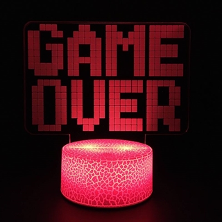 Game over 3D lampe