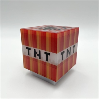 Genopladelig Minecraft TNT lampe - Gul