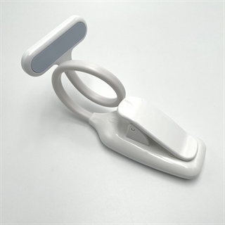 Genopladelig LED bordlampe med klemme - Hvid