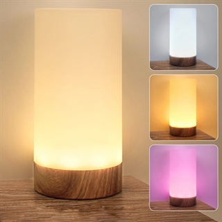 Genopladelig LED bordlampe med vase-funktion – 12 lysfarver, fjernbetjening og IP68 vandtæt