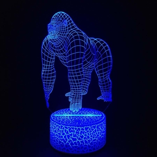 Gorilla 3D lampe