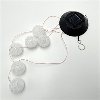 Hængende solcellelampe med bolde