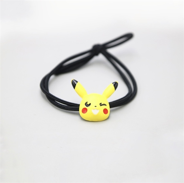 Hårelastikker Pikachu - 2 stk. per sæt - Sort elastik