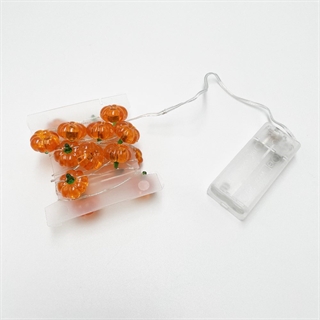 Halloween lyskæde med græskar - 2 m 20 lys