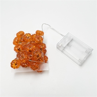 Halloween lyskæde med græskar - 4 m 40 lys