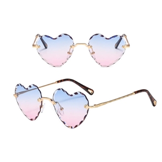 Hjerte solbriller - lyserød, blå