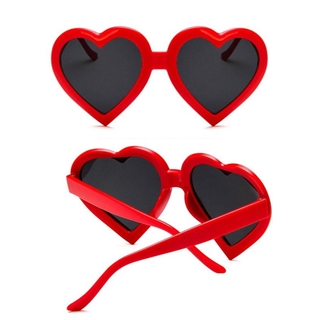 Hjerte solbriller - Rød eller sort ramme