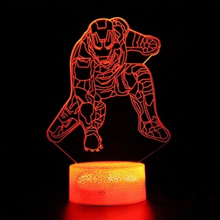 Iron Man 3D natlampe