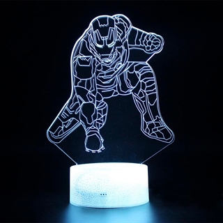 Iron Man 3D lampe - gave til børn