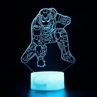 Iron Man 3D bordlampe