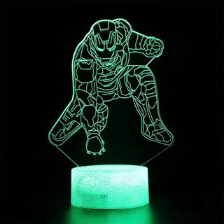 Iron Man 3D lampe - børnelamper
