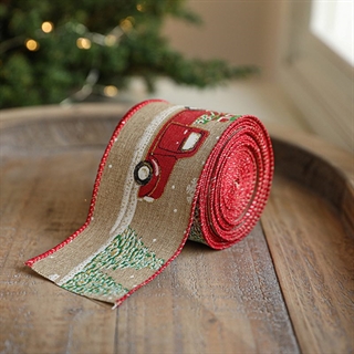 Juleband med julemotiver 2 m julbil