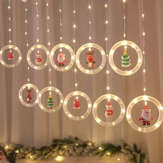 LED gardin til juledekoration - Bredde 3 m