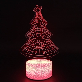 Juletræ 3D lampe