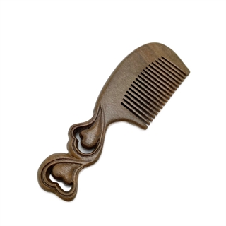 Kam med dobbelt hjerte-håndtag