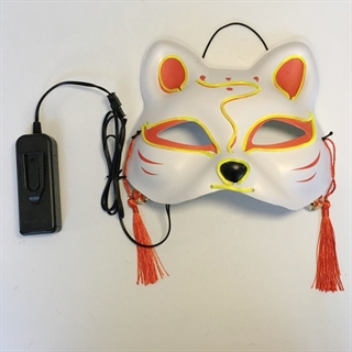 Kat ansigtsmaske med LED lys