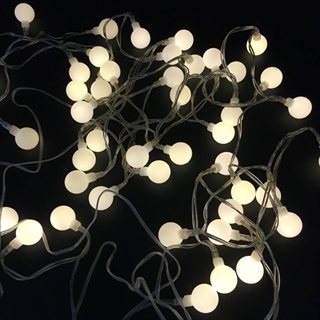 Kirsebærkugle lyskæde  med fjernbetjening- 7 M 50 lys