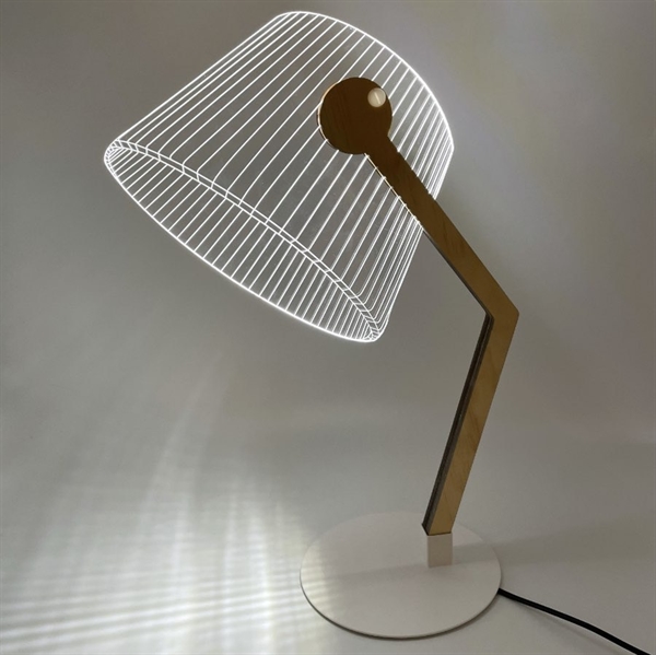 Klassisk LED 3D visuel bordlampe