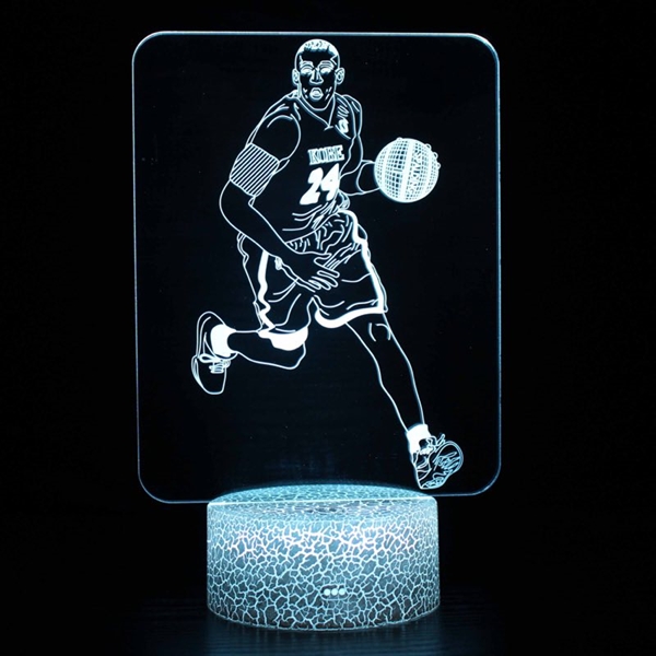 Kobe 3D lampe med fjernbetjening - Dæmpbar
