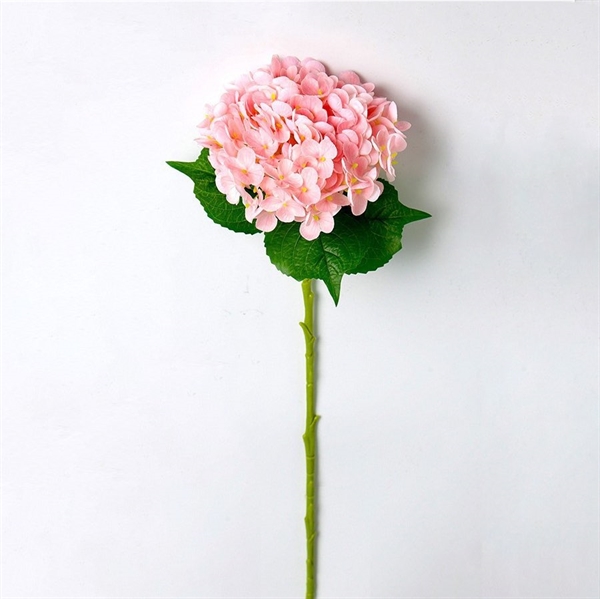Kunstig hortensia med stilk – lyserød