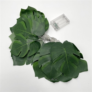 LED lyskæde med monstera blade - 6 M 40 lys