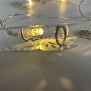LED lyskæde med sommerfugle - 1,6 m 10 lys