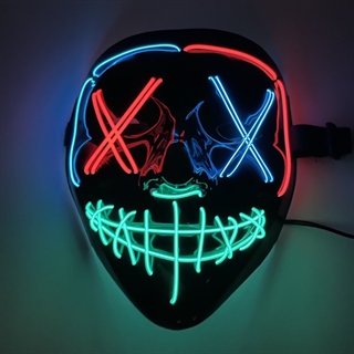 LED maske med rødt, grønt og blåt lys