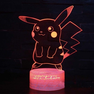 Pikachu 3D lampe-natlampe