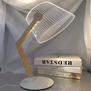 Klassisk LED 3D visuel bordlampe