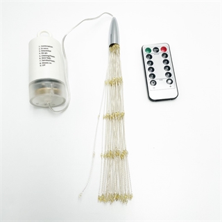 LED Firework lampe med 40 strenge 200 lys - Dæmpbar