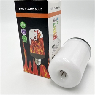 LED Flammepære – E27 5W - sort bund