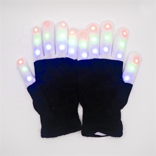 LED -handsker med multifarvet fingerlys