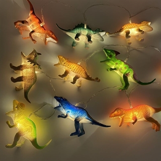 LED lyskæde med dinosaurer - 2 m, 3 m