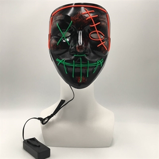 LED maske med rødt og grønt lys