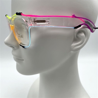 LED brille med farverige lys 