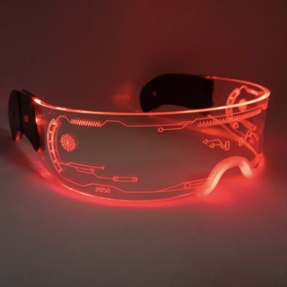 Mode LED brille med farverige lys-2050