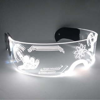 Mode LED brille med farverige lys - Navigation