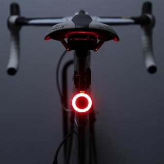 LED cirkelformet cykelbaglygte