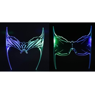 LED festbriller med lys og futuristisk look