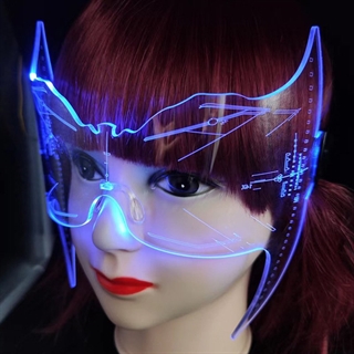 LED festbriller med lys og futuristisk look