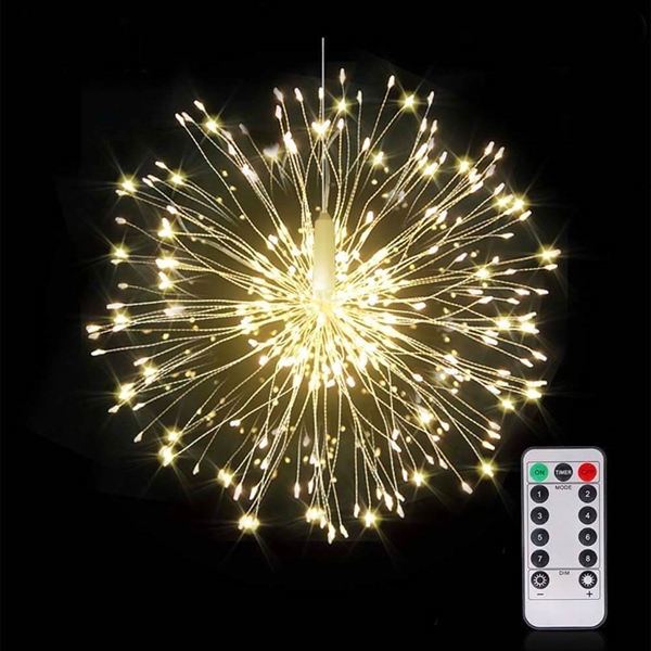 LED Firework lampe til juledekorationer