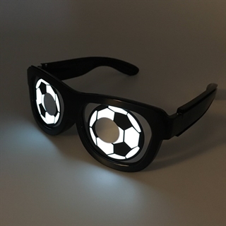 LED fodbold brille