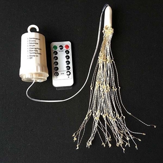 Firework lampe med 200 LED lys