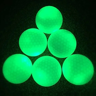  LED-golfbolde med rødt, grønt, blåt, lyserødt, gult, orange, hvid og multifarvet lys