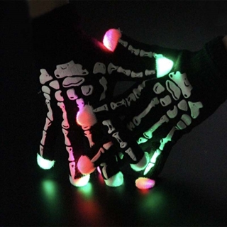 LED handsker med multifarvet -lys på fingerspidserne