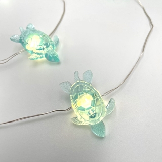 LED kobber lyskæde med havskildpadder - 2m, 3m