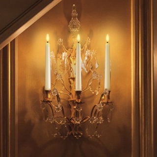 LED kronelys med fjernbetjening- 3 stk. pr. sæt