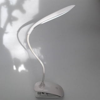 LED læselampe med klemme - Genopladelig-hvid