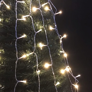 LED lyskæde med stjerner til juletræspynt